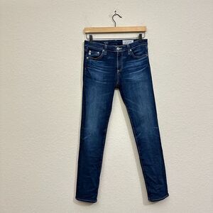 AG ADRIANO GOLDSCHMIED The Prima Cigarette Leg Jeans Blue Low Rise